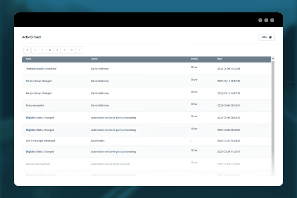 Audit Trail